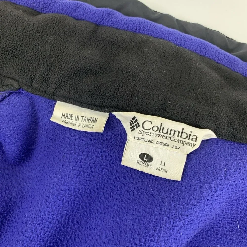 BOGO Columbia Bugaboo Jacket Vintage Interchange Black Purple 3 - 1 Womens Large